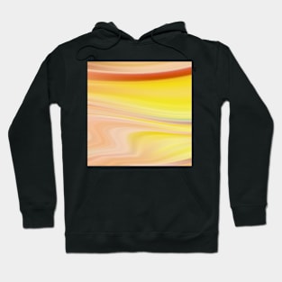 Yellow Marble Waves Hoodie